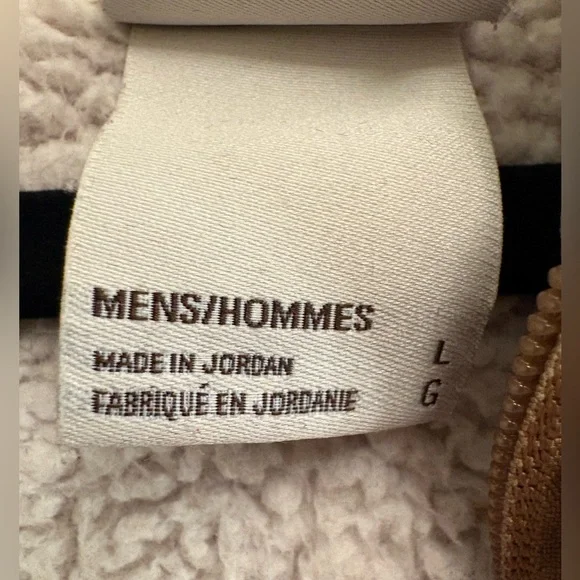 The North Face Sherpa Fleece Pullover Hoodie Mens L Beige Brown Half Zip - Picture 11 of 11